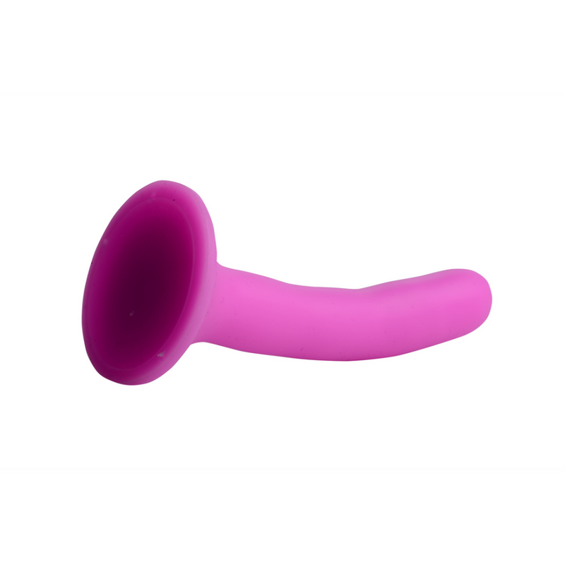 Silicone Strap-On Dildo - S - Pink