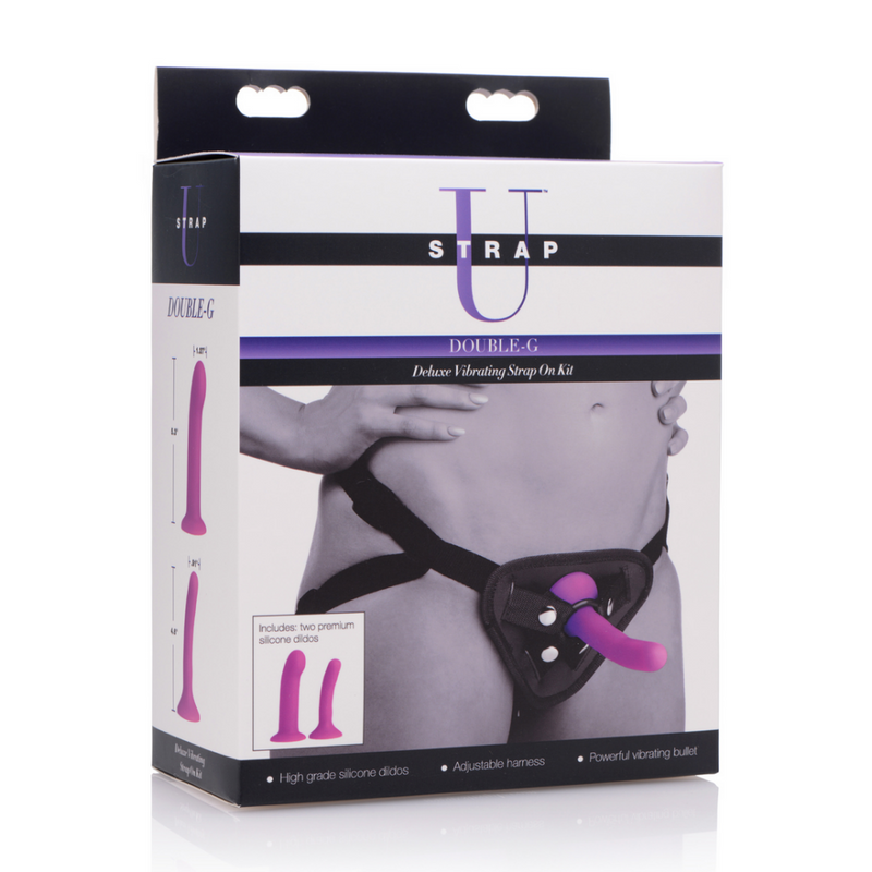 Double-G Deluxe - Vibrating Strap-On Harness
