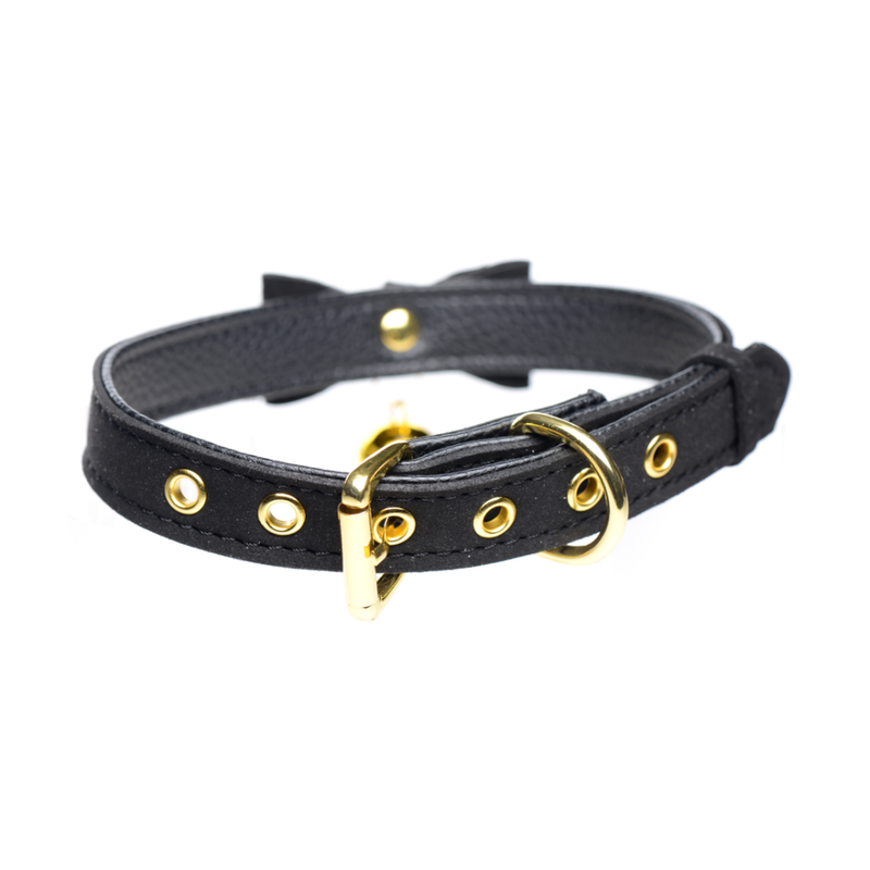 Golden Kitty - Cat Bell Collar - Black/Gold