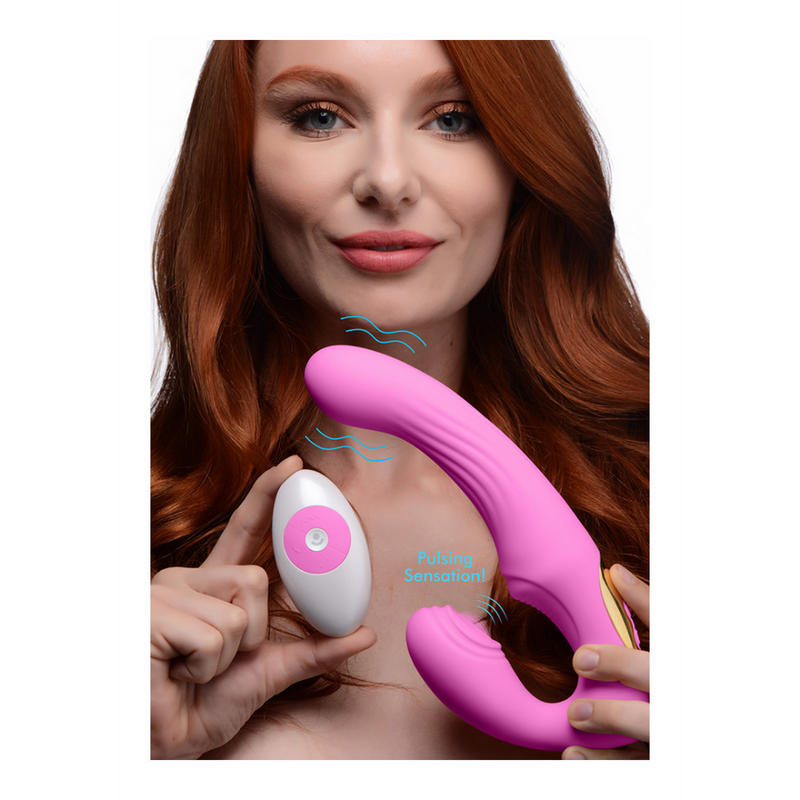 U-Pulse - Silicone Pulsating and Vibrating Strapless Strap-On