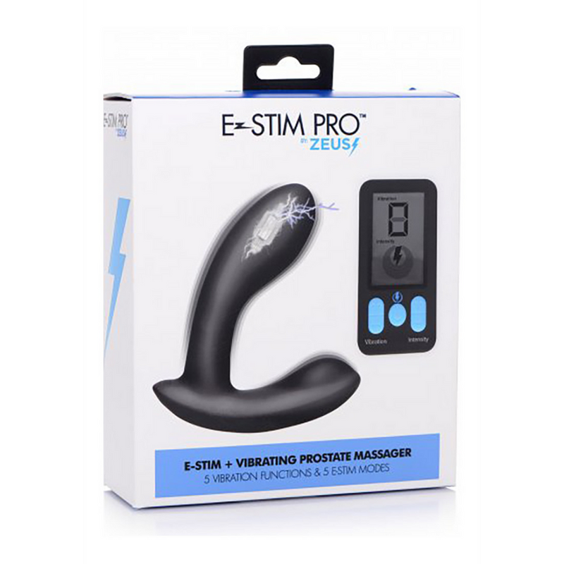 E-Stim Pro - Silicone Vibrating Prostate Massager + Remote Control