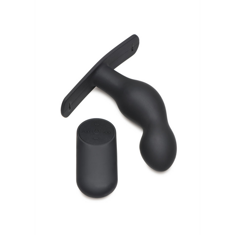P-Spot Plugger - Silicone Prostate Plug with Harness and Remote Control