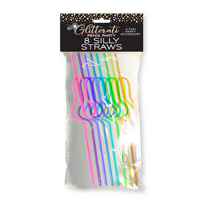 Glitterati - Silly Penis Straws - 8 Pieces