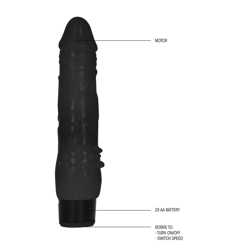 Fat Realistic Dildo Vibrator - 8 / 20 cm