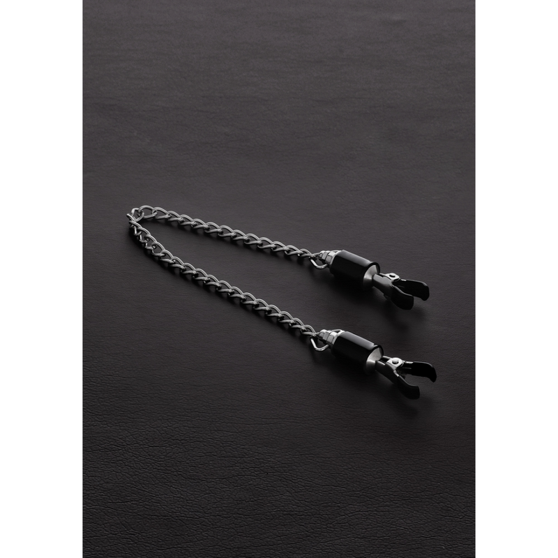 Barrel Tit Clamps with Chain (pair)