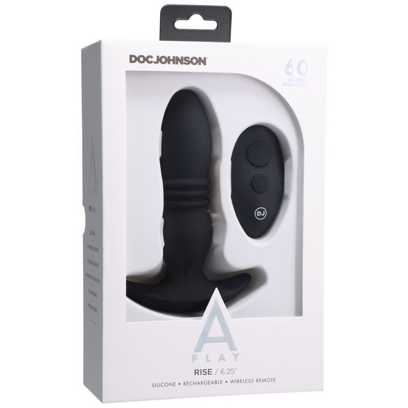 Rise - Silicone Anal Plug with Remote Control