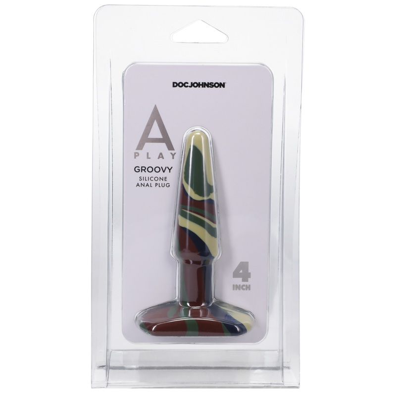 Groovy - Silicone Anal Plug - 4 / 10 cm - Camouflage