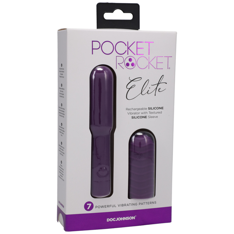 Elite - Mini Vibrator with Interchangeable Attachment - 4 / 10 cm