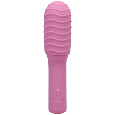 Elite - Mini Vibrator with Interchangeable Attachment - 4 / 10 cm