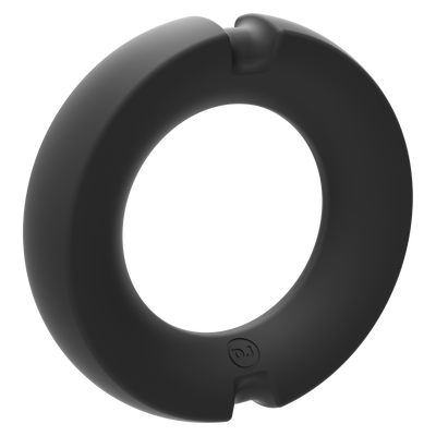 The Paradox - Silicone/Metal Cock Ring - 45mm - Black