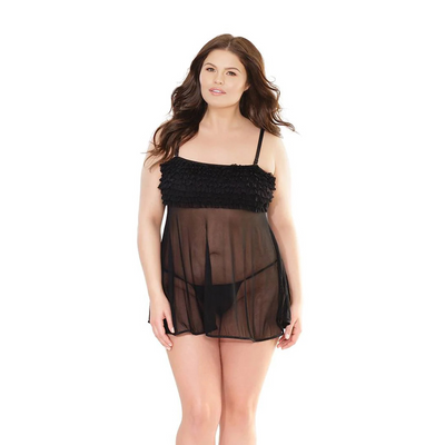 Babydoll with Ruffles - Plus Size