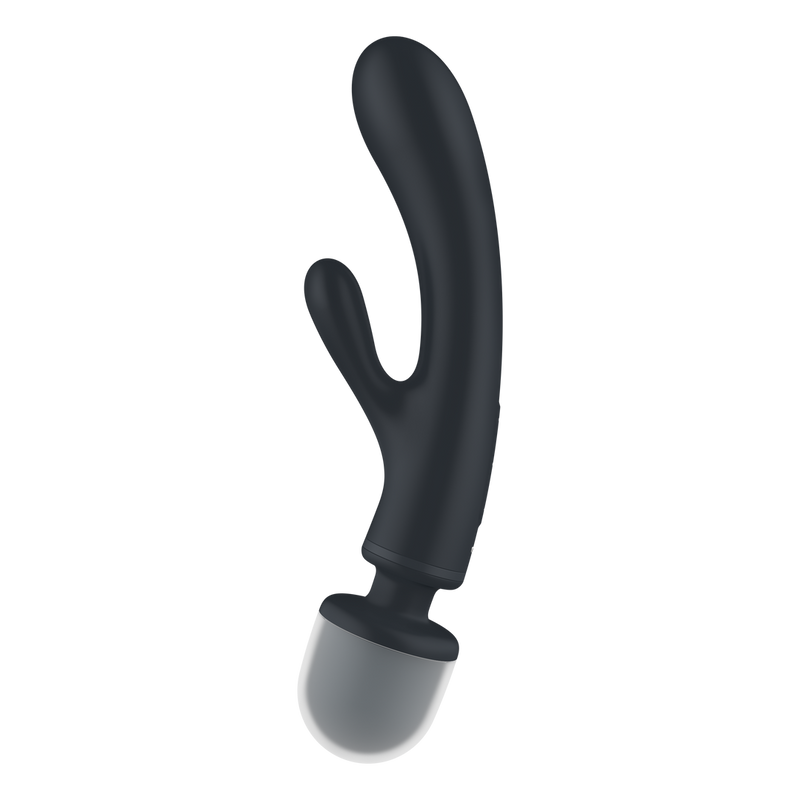 Triple Lover - Hybrid Wand Vibrator - Grey