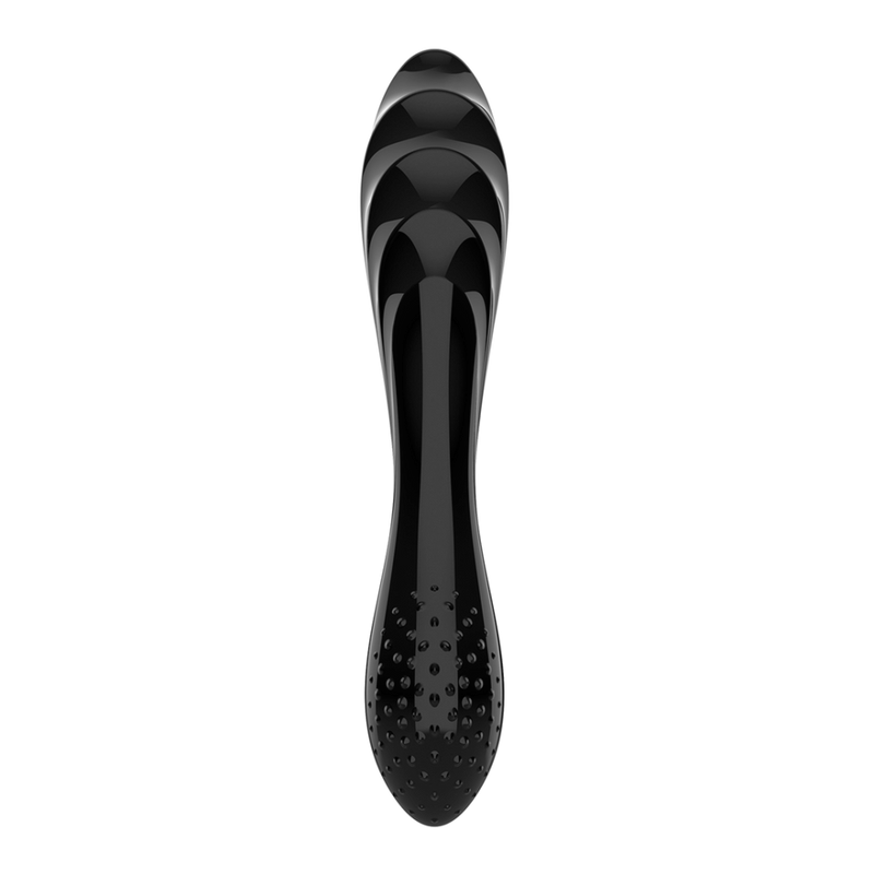 Dazzling Crystal 1 - Glass Dildo - Black