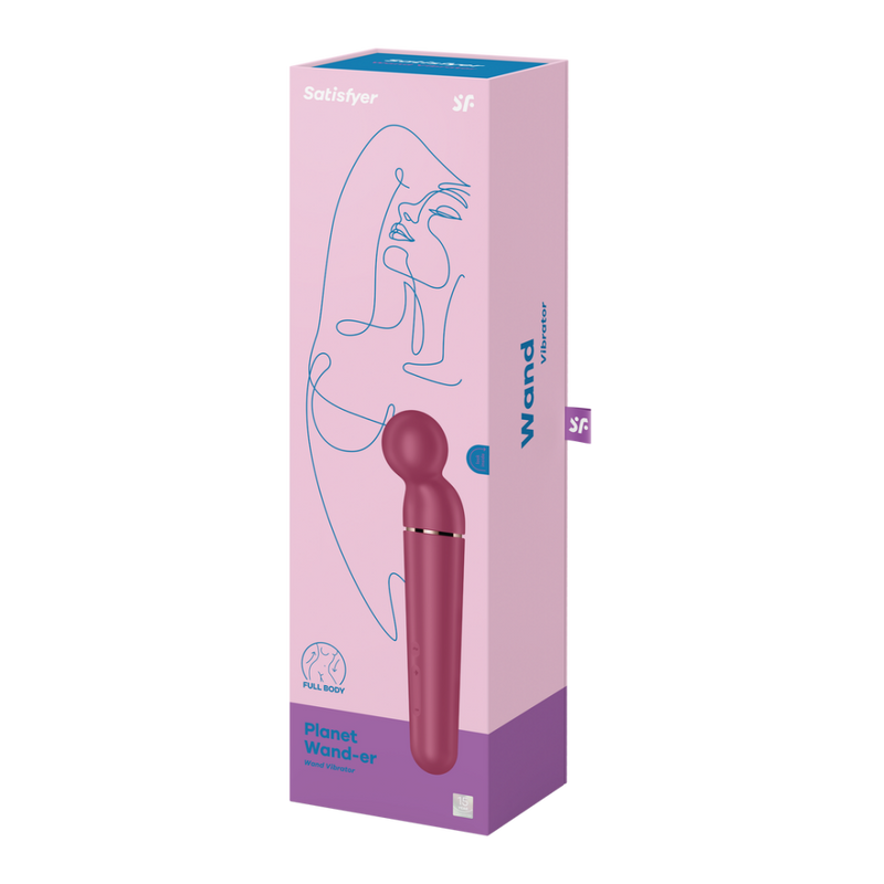 Planet Wand-er - Wand Vibrator - Berry/Rose Gold