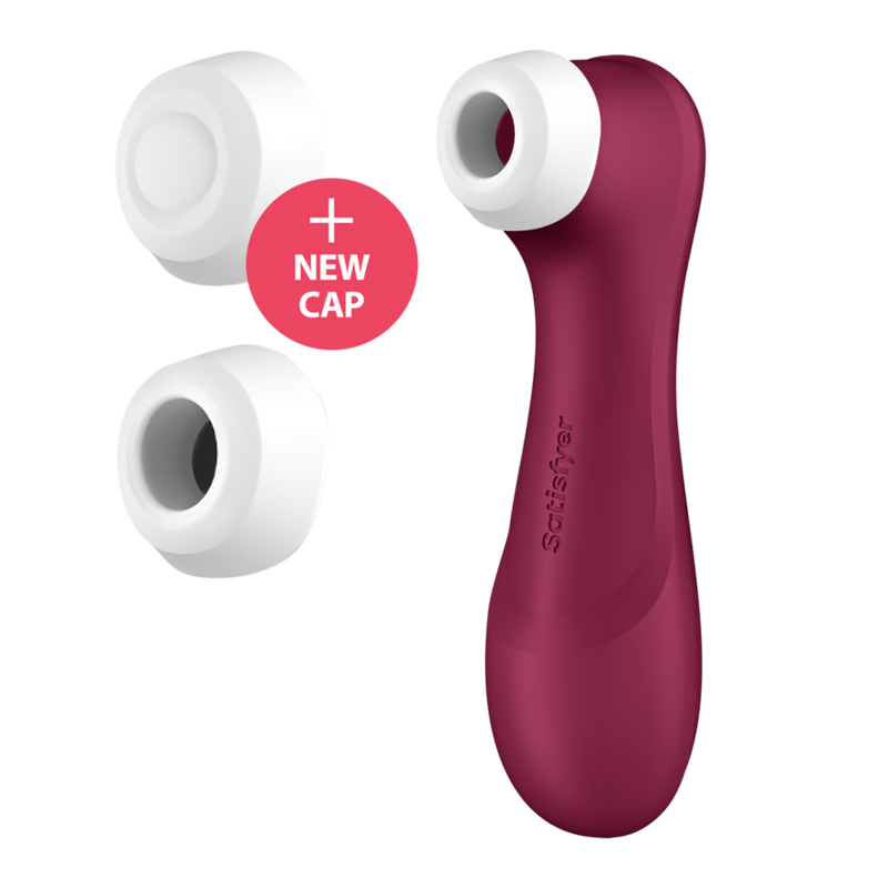 Pro 2 Generation 3 - Double Air Pulse Vibrator - Liquid Air and Connect App - Wine Red