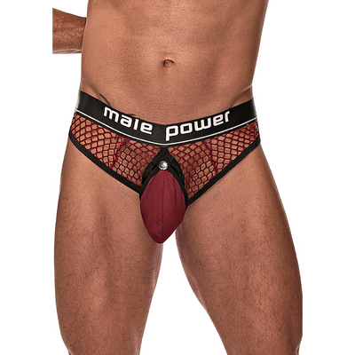 Cock Ring Thong - S/M - Burgundy