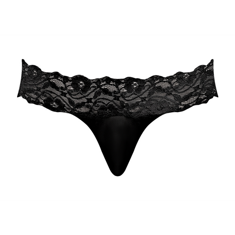 Micro Thong Pinch Back - L/XL - Black