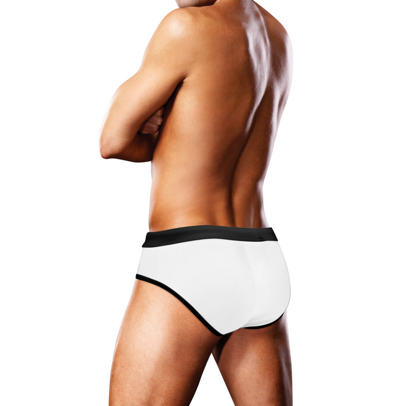 Swim Brief White Oversized Paw - S