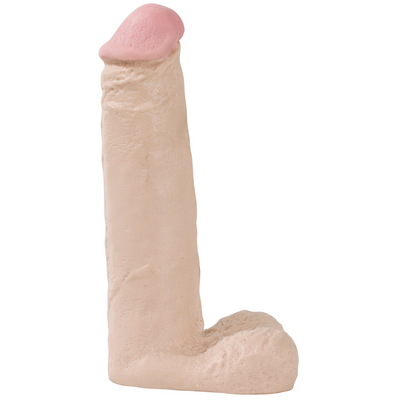 8'' Cock with Balls - White