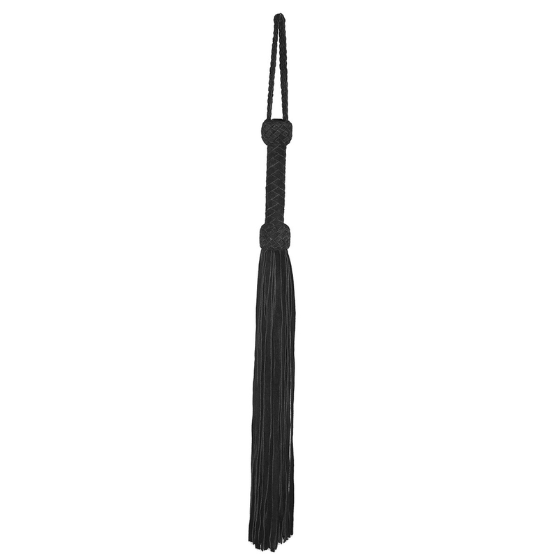 Leather Suede Flogger - Black