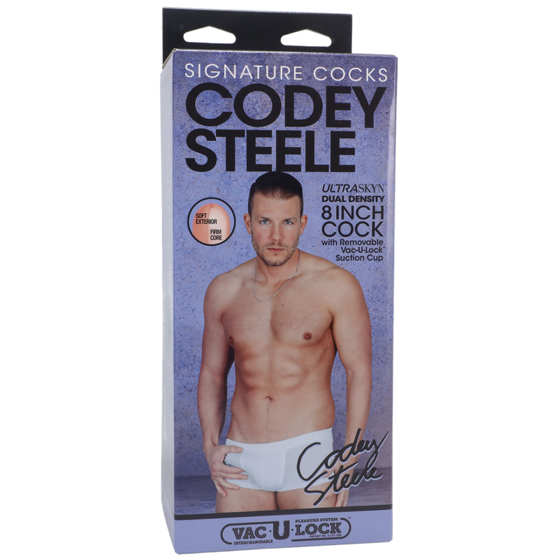 Codey Steele - Realistic ULTRASKYN Dildo - 8 / 20 cm - Vanilla