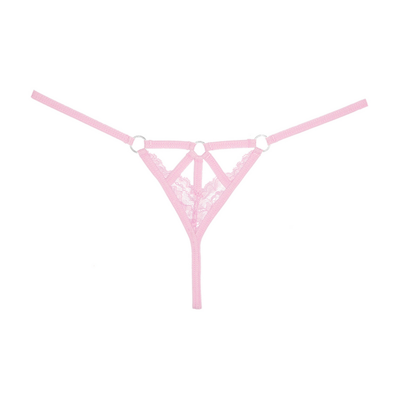 Do Not Disturb - Lace Thong - OS - Pink