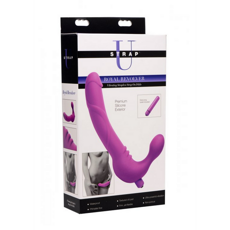 Royal Rider - Vibrating Silicone Strapless Strap-On