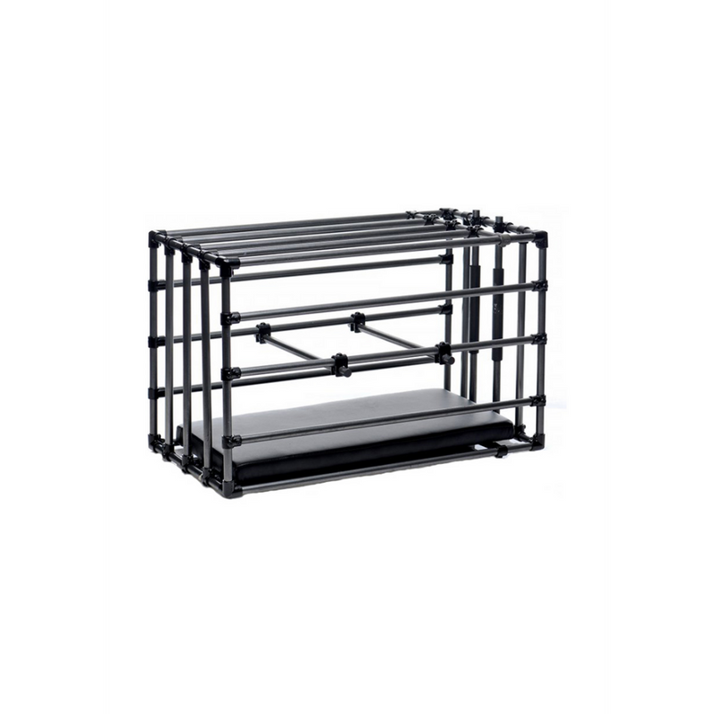 Kennel - Adjustable Puppy Cage with Padded Board