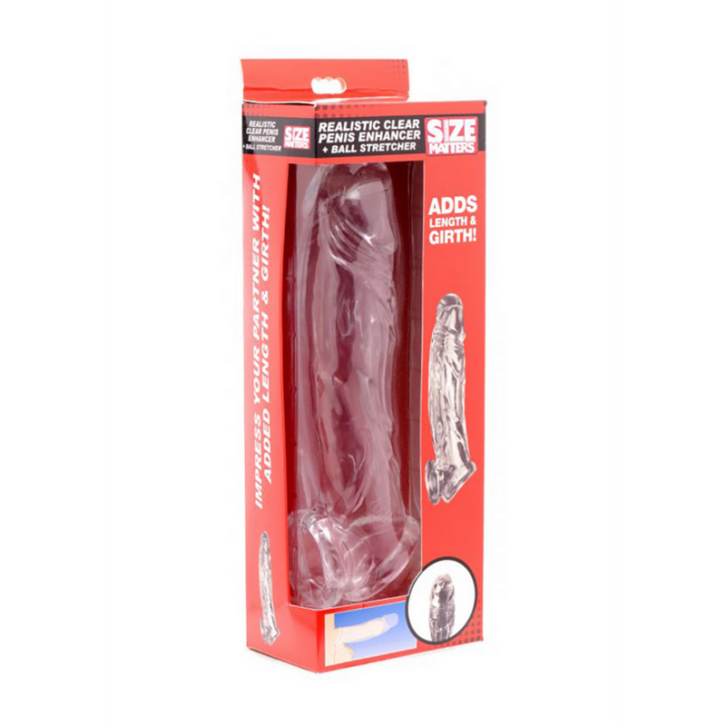 Realistic Clear Penis Sleeve and Ball Stretcher