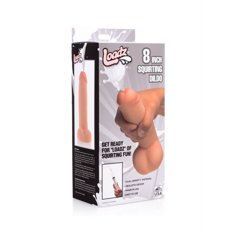 Realistic Dual Density Squirting Dildo - 8 / 20,5 cm