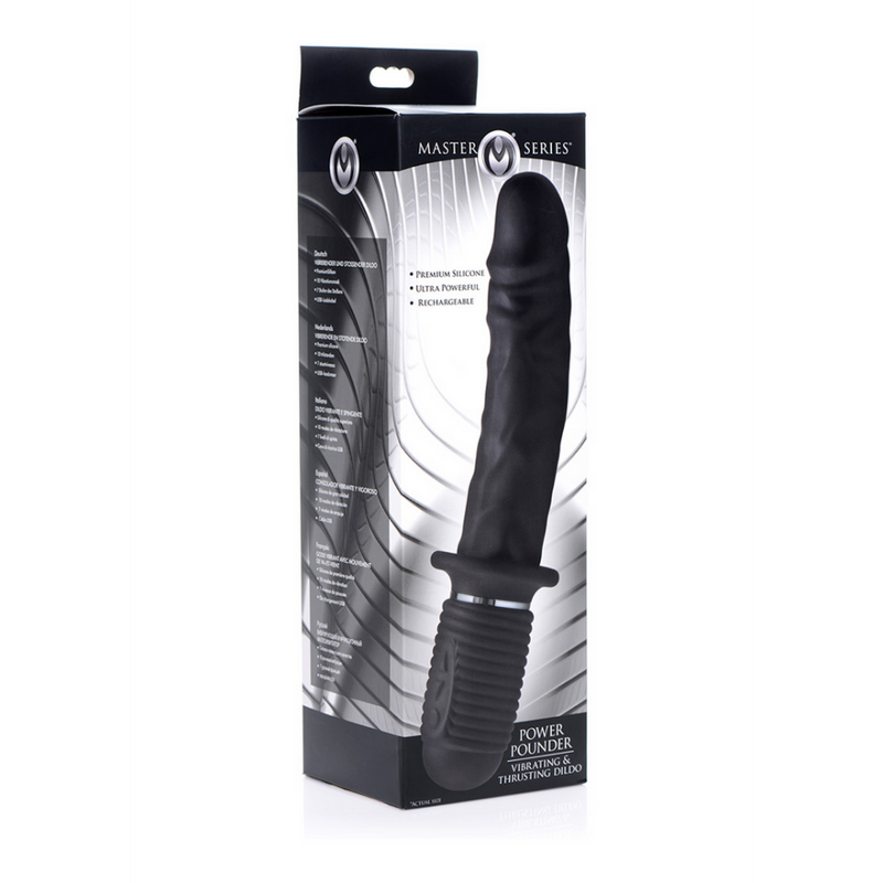 Power Pounder - Vibrating and Thrusting Silicone Dildo