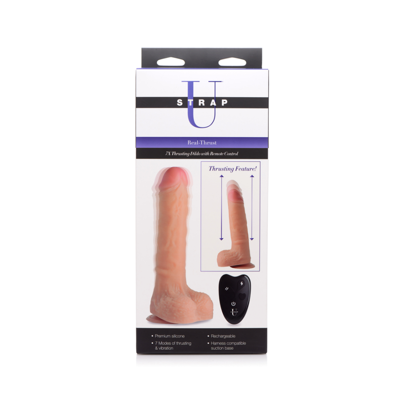 Real Thrust - Thrusting Silicone Dildo with Remote Control