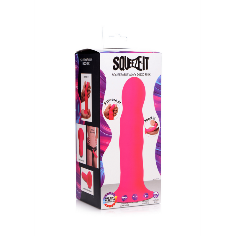 Squeezable Wavy Dildo