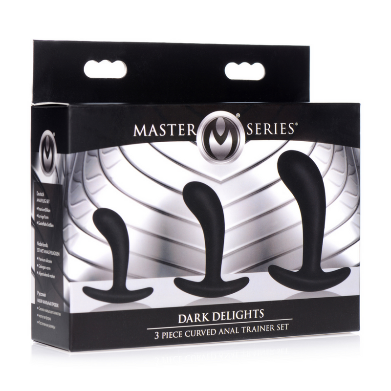 Dark Delights - 3 Piece Curved Anal Trainer Set