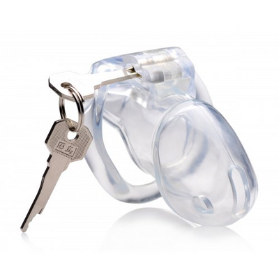 Clear Captor - Chastity Cage with Keys - Medium