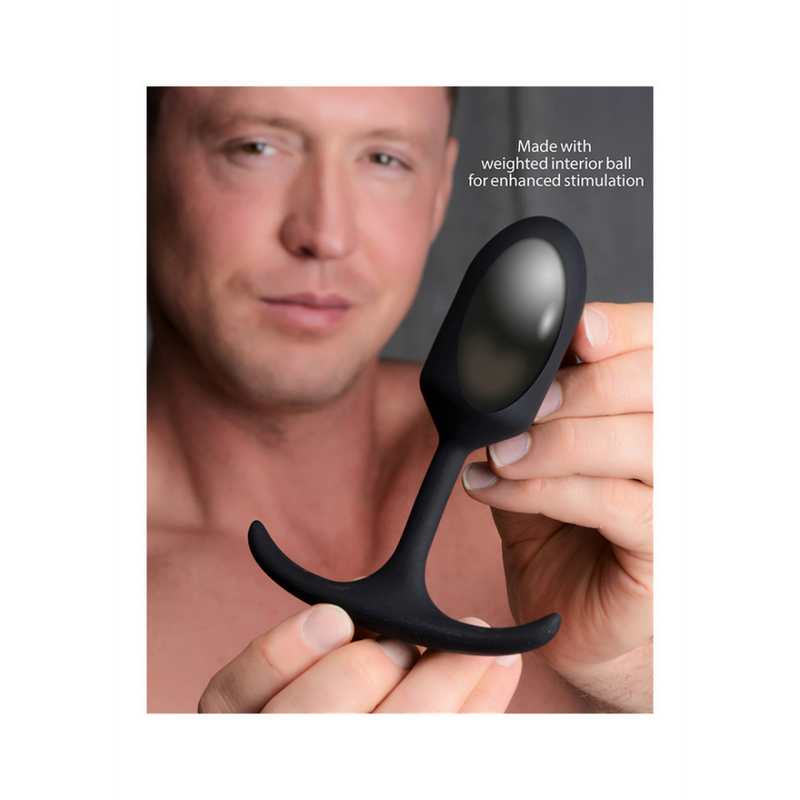 Premium Silicone Weighted Anal Plug - Medium