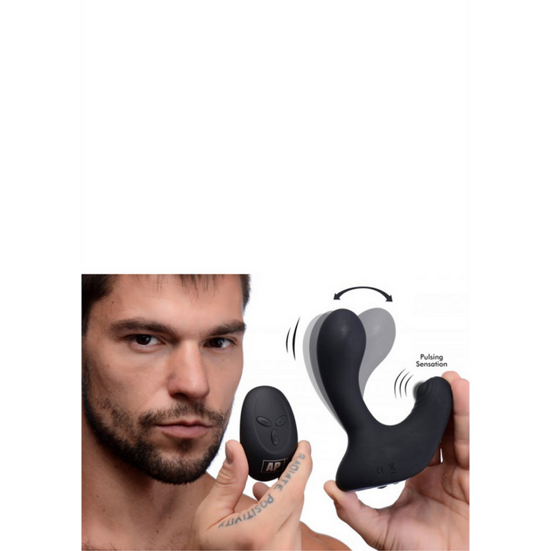 Silicone Prostate Stimulator + Remote Control with 10 Speeds