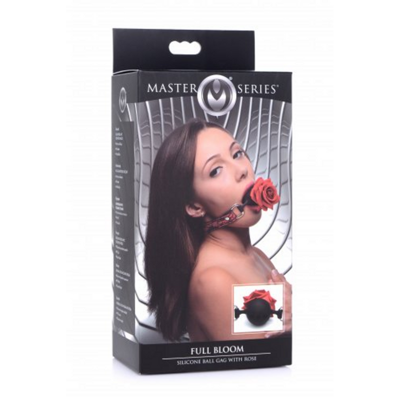 Silicone Ball Gag with Rose