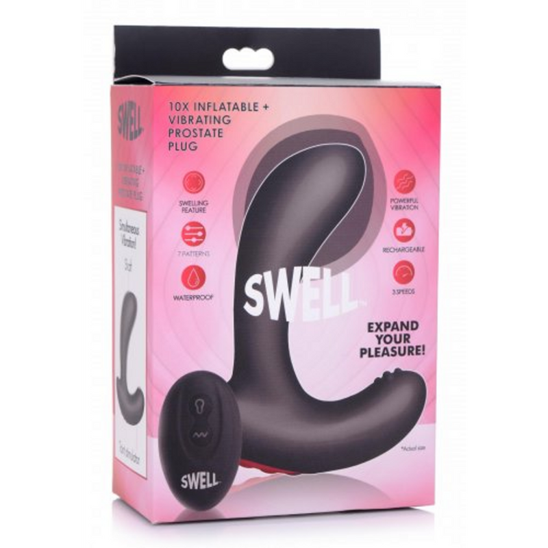 Inflatable Vibrating Silicone Prostate Plug