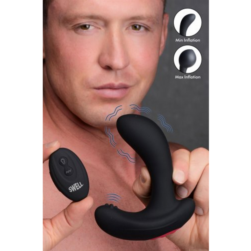 Inflatable Vibrating Silicone Prostate Plug