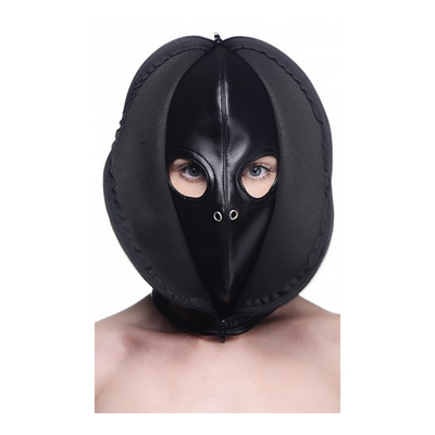 Bondage Mask with Zipper in the Front