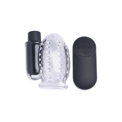 Rechargeable Penis Head Teaser with Remote Control