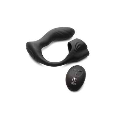 Silicone Prostate Plug with Cockring and Remote Control