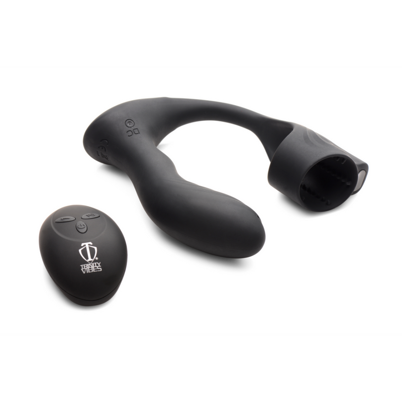 Silicone Prostate Plug with Cockring and Remote Control