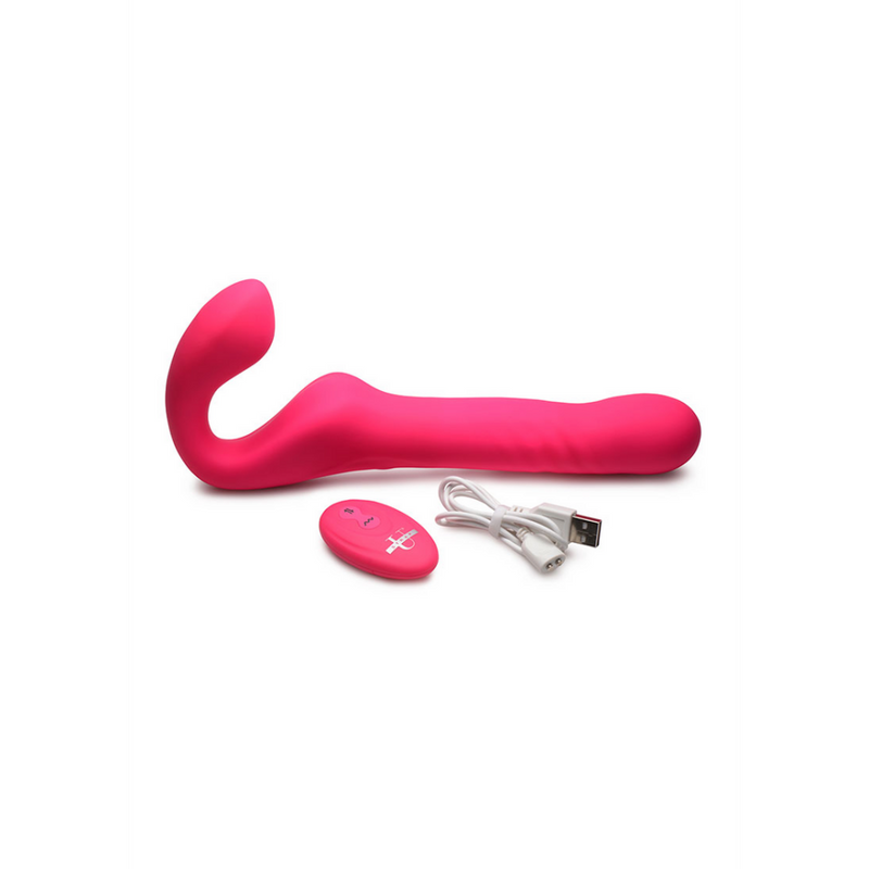 Mighty-Thrust - Thrusting and Vibrating Strapless Strap-On with Remote Control