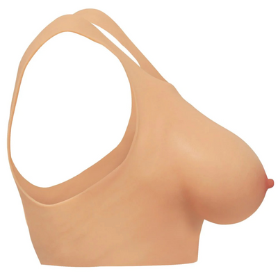 Perky Pair D-Cup Silicone Breasts - Flesh