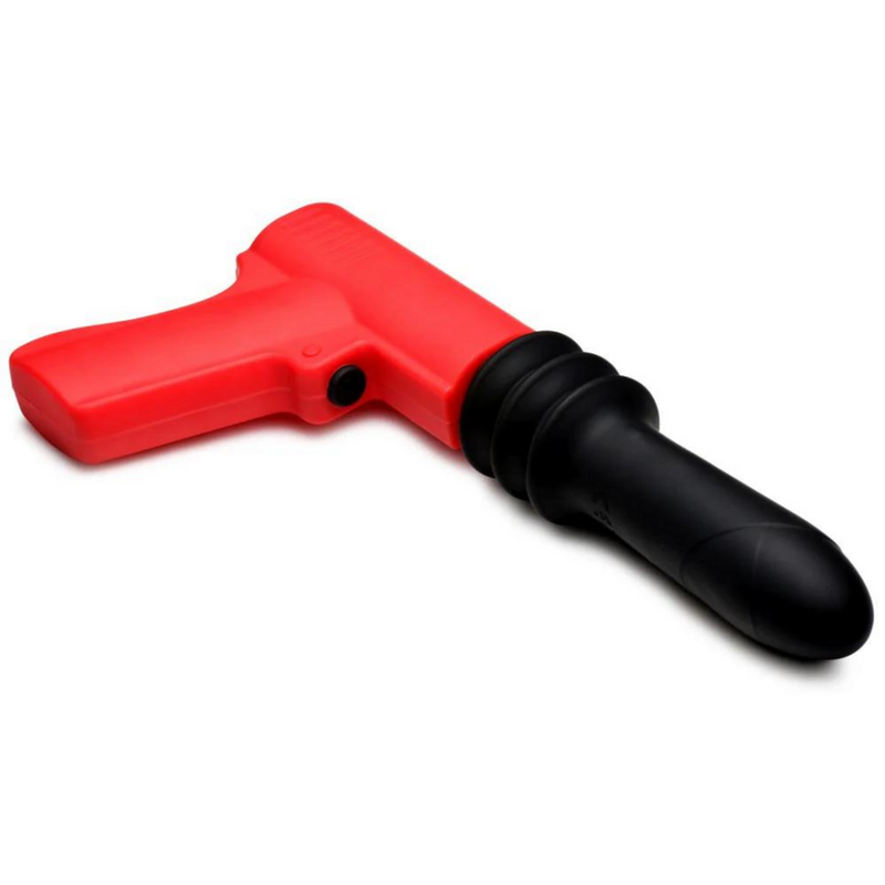 Thrusting Pistola Vibrator - Red