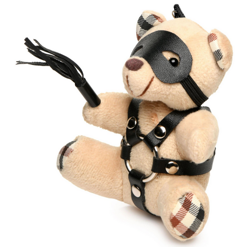 BDSM Teddy Bear Keychain - Tan