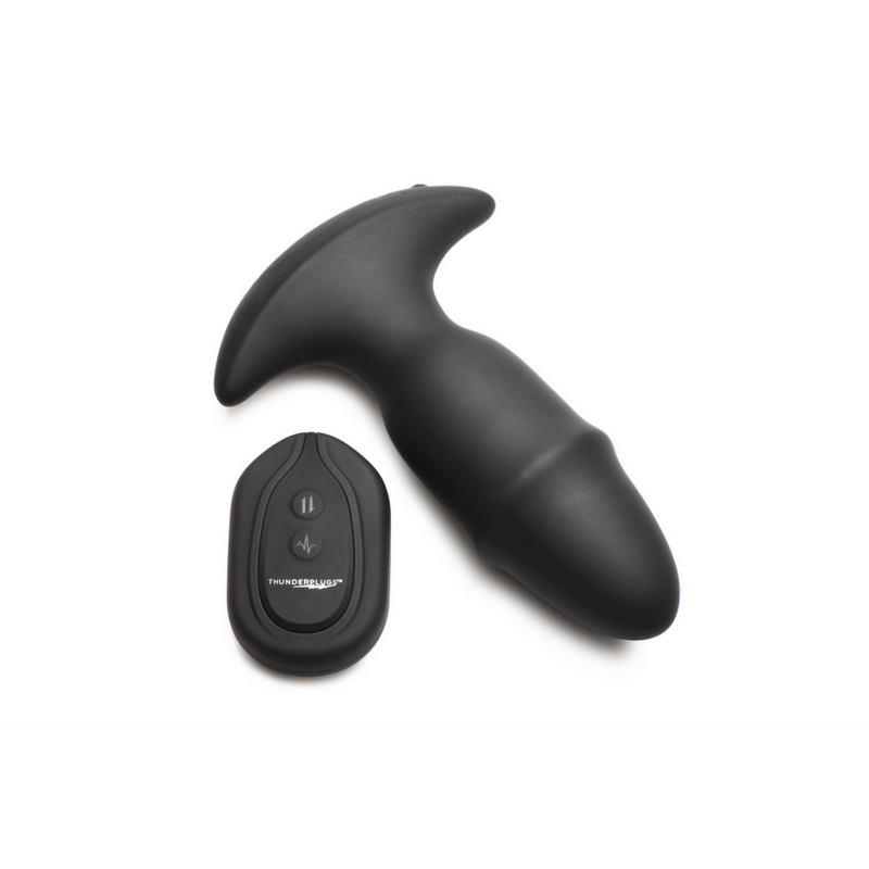 Butt Slider - Sliding Ring Silicone Missile Plug - Black