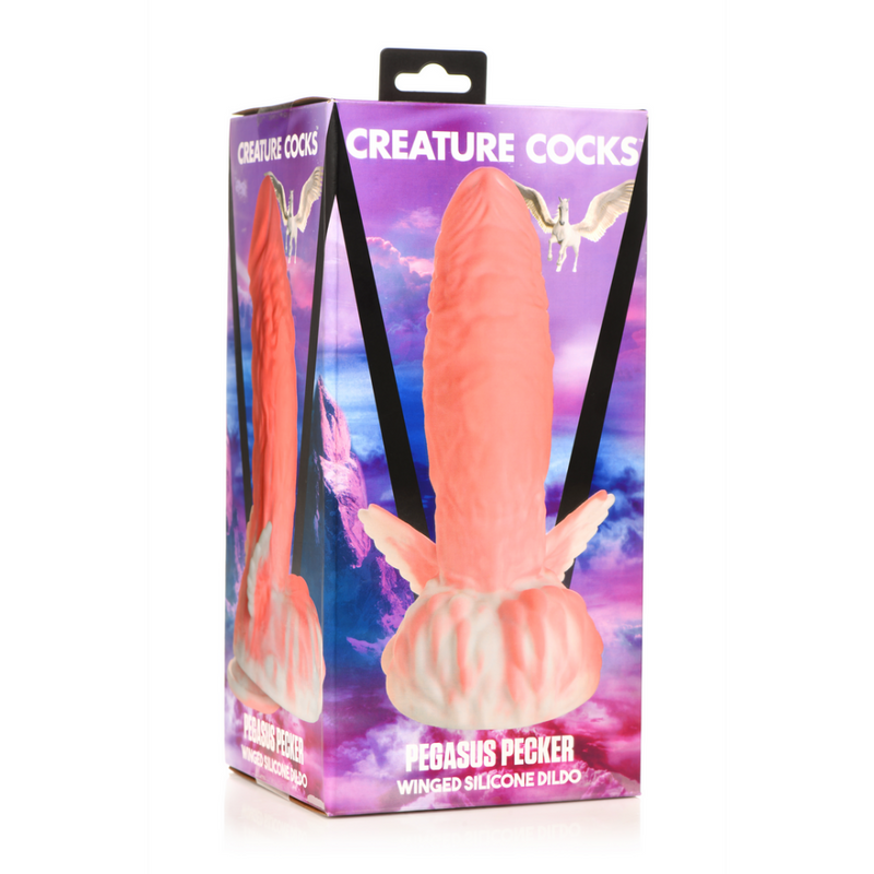 Pegasus - Pecker Winged Silicone Dildo - Pink